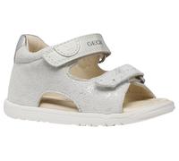 Geox B Sandal Macchia Gir, Sandali Bimba 0-24, Off White Silver WABC, 21 EU
