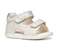 Geox B Sandal Macchia Gir, Sandali Bimba 0-24, White Silver WA0, 20 EU