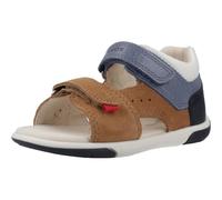 Geox B Sandal Scarpa Boy, Sandalo Bambino-Bambini, Caramel Dk Blue, 22 EU