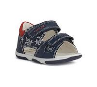Geox B Sandal Tapuz Boy B, Primi Passi Bimbo 0-24, Blu/Rosso (Navy/Red), 21 EU