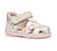 Geox B SANDAL ZAPITO GIRL - Sandalo Baby - Madchen, Ivory/Pink,