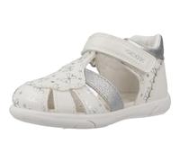 Geox B Sandal ZAPITO Girl, Bimba 0-24, White/Silver, 22 EU