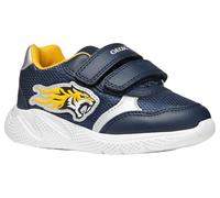 Geox B SPRINTYE Boy B, Scarpe da Ginnastica Bimbo 0-24, Navy/Dk Yellow, 21 EU