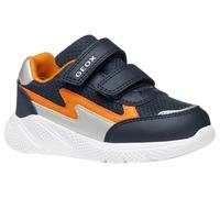 Geox B Sprintye Boy, Scarpe da Ginnastica Bimbo 0-24, Navy Arancio, 23 EU