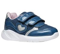 Geox B SPRINTYE Girl A - Scarpe da Ginnastica Baby - Madchen, Avio/Silver,