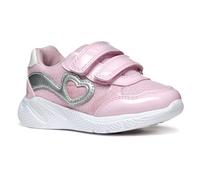 Geox B SPRINTYE Girl A, Scarpe da Ginnastica Bimba 0-24, Pink/Silver, 24 EU
