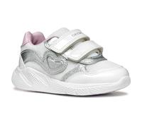 Geox B SPRINTYE Girl A, Scarpe da Ginnastica Bimba 0-24, White/Silver, 23 EU