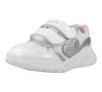 Geox B SPRINTYE Girl A - Scarpe da Ginnastica Bambina, White/Silver,
