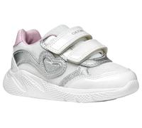 Geox B SPRINTYE Girl A, Scarpe da Ginnastica Bimba 0-24, White/Silver, 22 EU