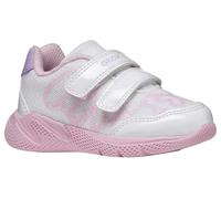 Geox B SPRINTYE Girl A Sneaker, White/LT Lilac, 21 EU