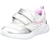 Geox B Sprintye Girl A, Sneakers Bambine e ragazze, Argento/Rosa (Silver/Pink), 23 EU
