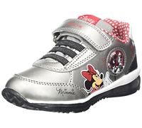 Geox B Todo Girl A, Sneakers Bambine e ragazze, Argento/Rosso (Silver/Red), 20 EU