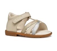 Geox B VERRED A, Sandalo Bimba 0-24, Lt Ivory/Platinum, 22 EU