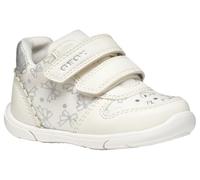 Geox B ZAPITO Girl A, Scarpe da Ginnastica Bimba 0-24, White/Silver, 24 EU