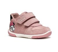 Geox B Zapito Girl, First Walker Shoe Bimba 0-24, Rosa Anticata Nera, 22 EU