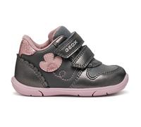 Geox B Zapito Girl, First Walker Shoe Bimba 0-24, Rosa Grigio Scuro, 19 EU