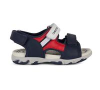 Geox Baby Boy's B Sandal Flaffee, Blu navy, rosso, 7 UK Child
