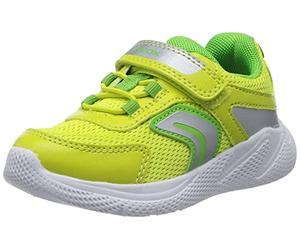 Geox Baby Boy's B Sprintye Sneaker, Lime Silver, 3.5 UK Child