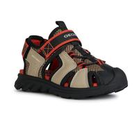 Geox Bambino J Airadyum BO Sandal, Dk beige rosso, 32 EU