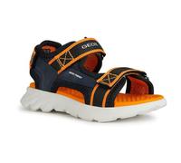 Geox Bambino J Airadyum BO Sandal, Navy Arancio, 27 EU