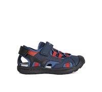 Sandali Geox J Vaniett blu navy rosso bambino - 26