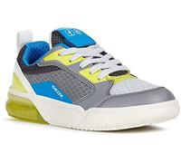Geox Bambino Scarpe Stringate Basse J GRAYJAY Boy, Ragazzo Sneaker, Lacci,Scarpe da Strada,Sportivo,Elegante,Casuale,Grey/Lime,36 EU / 3 UK
