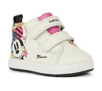 Geox Biglia Girl B Sneaker, White Black, 21 EU
