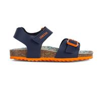 Geox Boy's J Ghita B Sandal, Navy Dk Orange, 7 UK Child