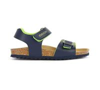 Geox Boy's J Ghita B Sandal, Navy Fluorescent Yellow, 11 UK Child