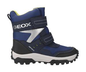 Geox Boy's J Himalaya B ABX Ankle Boot, Navy Lime, 13 UK