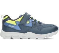 Geox Boy's J New Torque Sneaker, Navy Lime, 7 UK Child