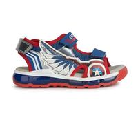 Geox Boy's J Sandal Android, Blu rosso, 11 UK Child