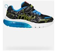 Geox J CIBERDRON Boy C Sneaker, Black/Lime, 24 EU