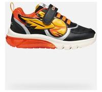 Geox Scarpe con luci Ciberdron per Bambini a Tema Harry Potter,Nero e Arancione,Chiusura a Strappo (Nero e Arancione, Sistema Taglie Calzature EU, Bambino Piccolo (2-5 Anni), Numero, Media, 29)