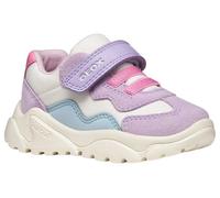 Geox CIUFCIUF Girl B Sneaker, off White/Lilac, 27 EU