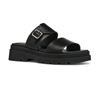 Geox D ADACTER S A, Sandalo Piatto Donna, Black, 40 EU