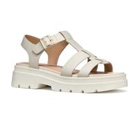 Geox D ADACTER S B - Sandalo Piatto Donna, Lt Sand,