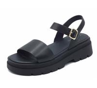 Geox D ADACTER S D, Sandalo Piatto Donna, Black, 36 EU