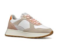 Geox D Amabel A, Scarpe da Ginnastica Donna, White/Lt Taupe, 41 EU