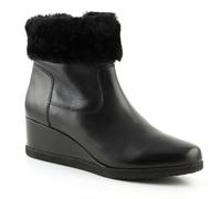Geox D Anylla Wedge G scarpe da donna in pelle nere 41
