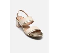 Geox Sandalo da donna D AURELY 50 B Heeled Heeled, Papyrus/LT Gold, 37 EU