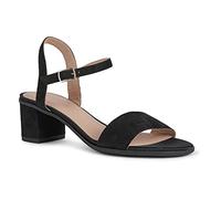 Geox D Aurely 50 B, Sandali Donna, Nero (Black), 37.5 EU
