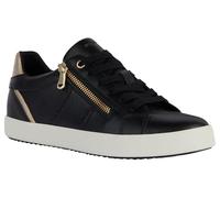 Geox D Blomiee E, Scarpe da Ginnastica, Black Lt Gold, 39 EU