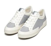 Geox D BLOMIEE B, Scarpe da Ginnastica Donna, Silver/Optic White, 38 EU