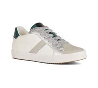 Geox D Blomiee C, Scarpe da Ginnastica, Optic White Dk Green, 41 EU