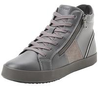 Geox D Blomiee D, Scarpe da Ginnastica Donna, Grigio Scuro, 37 EU