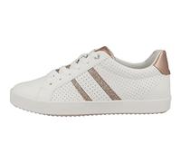 Geox D Blomiee, Scarpe da Ginnastica Donna, Optic White Rose Gol, 36 EU