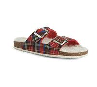 Geox D Brionia B, Scarpe da Casa Donna, Rosso (Dk Red/Red), 41 EU