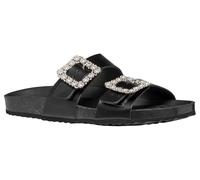 Geox D Brionia R A, Sandali Piatti Donna, Nero, 37 EU