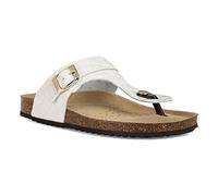 Geox D BRIONIA, Sandali Donna, Bianco Sporco, 38 EU